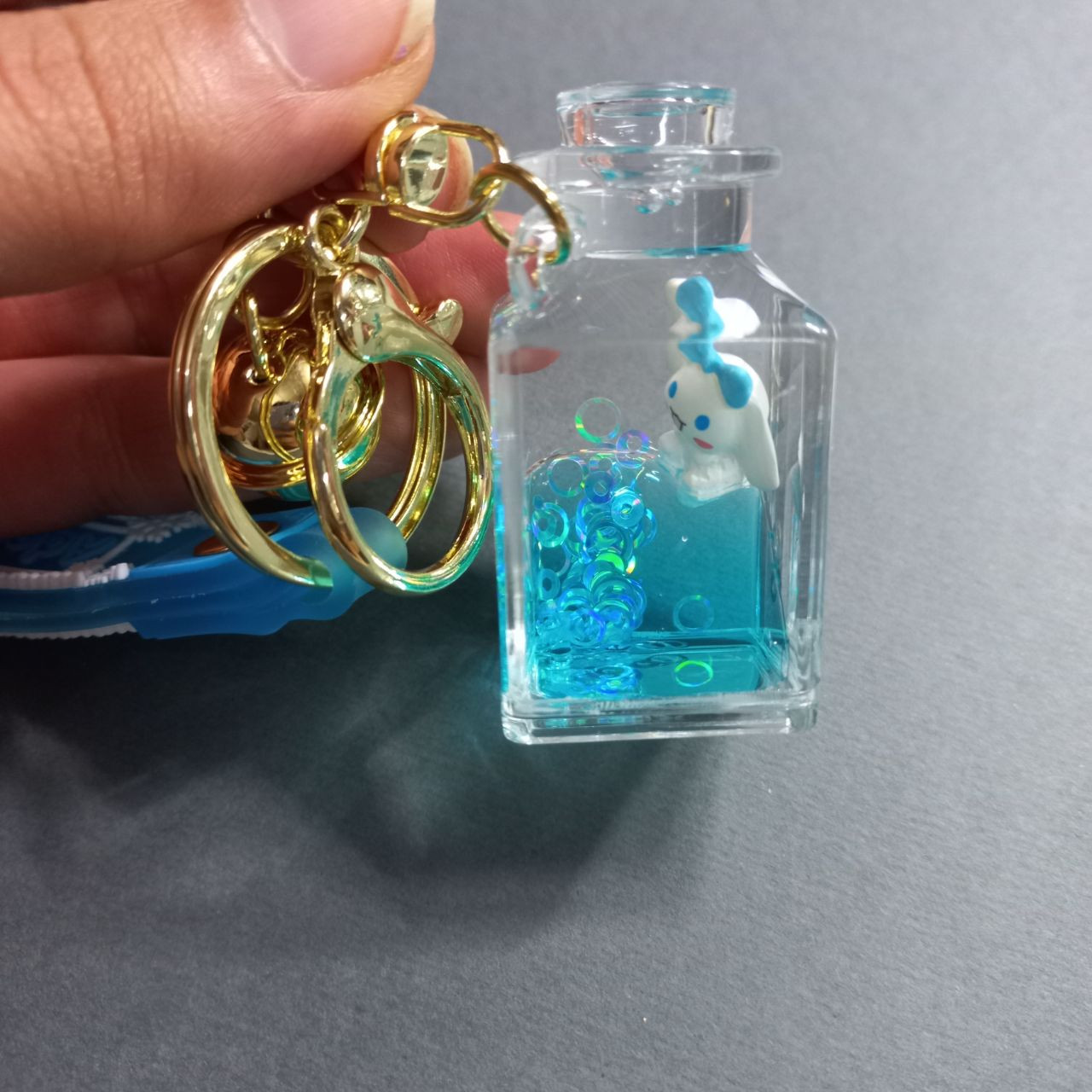 جاکلیدی دخترانه مدل فانتزی آکواریومی طرح خرگوش