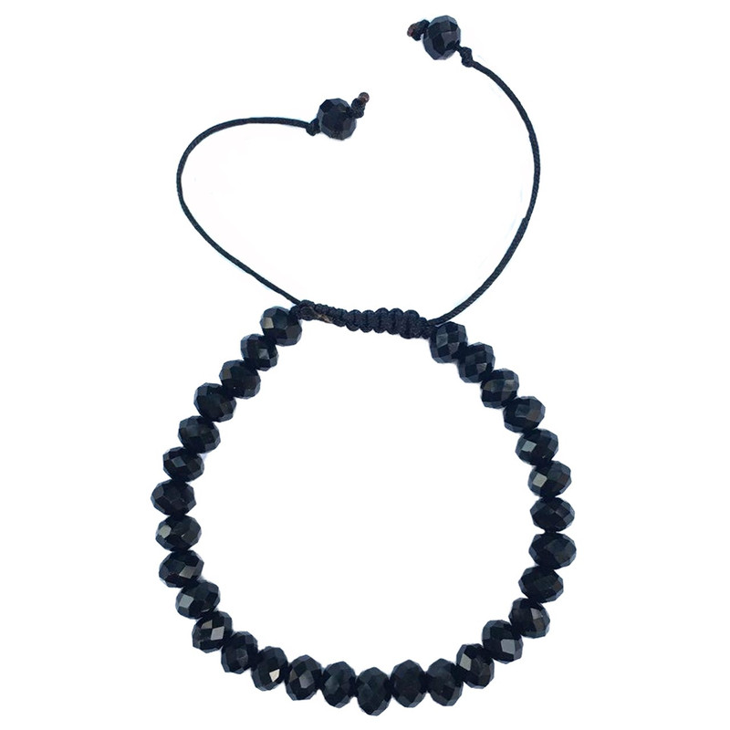 دستبند عود طرح کریستال مشکی مدل 100094 دستبند عود طرح کریستال مشکی مدل 100094