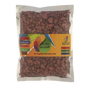 سنگ رنگی متالیک سایز 3 گلباران سبز بسته 500 گرمی
