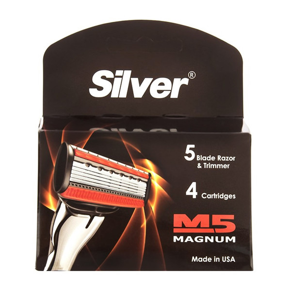 تیغ یدک سیلور مدل M5 Magnum بسته 4 عددی