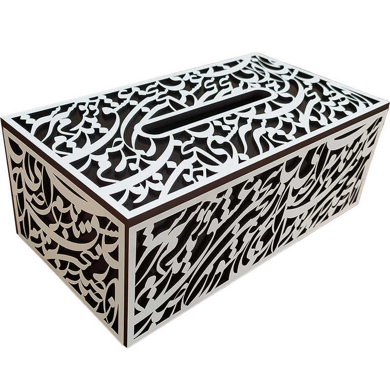 جای دستمال کاغذی کادووین مدل نستعلیق