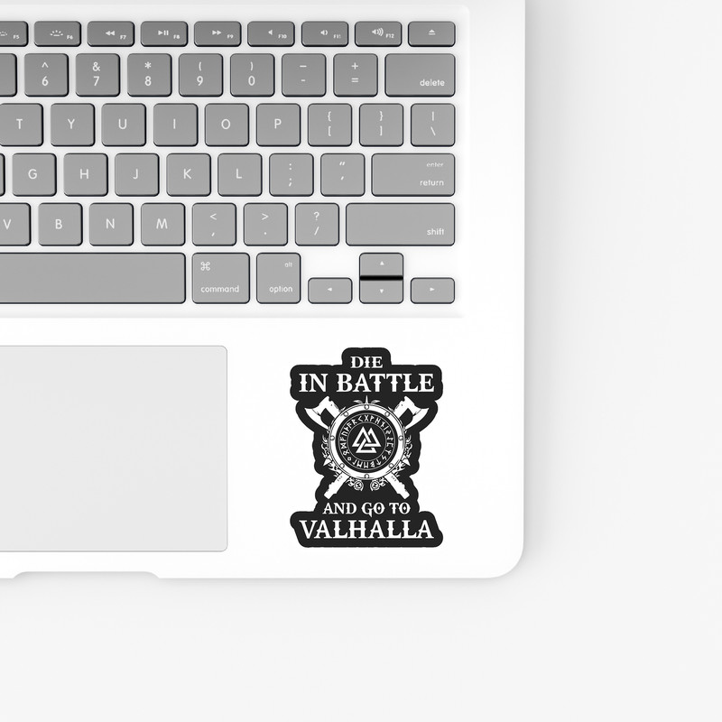 استیکر لپ تاپ و موبایل بووم طرح سریال Vikings مدل Valhalla کد LB2