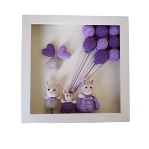 دکوری اتاق کودک مدل خانواده خرگوش کد 30081 