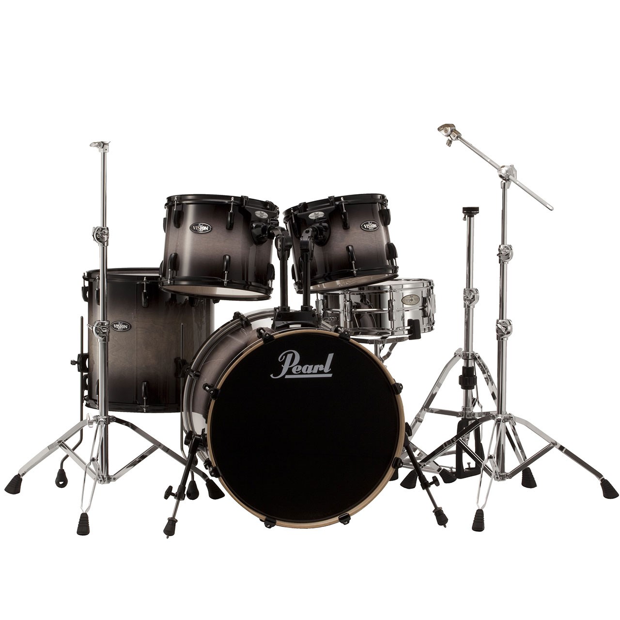 درام ست پرل مدل VBL925 Black Burst همراه با پایه