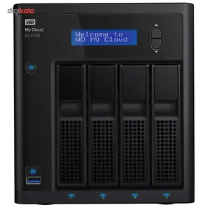 ذخیره ساز تحت شبکه وسترن دیجیتال مدل DL4100 دارای 4 سینی