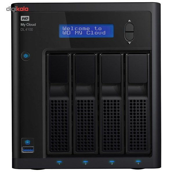 ذخیره ساز تحت شبکه وسترن دیجیتال مدل DL4100 دارای 4 سینی
