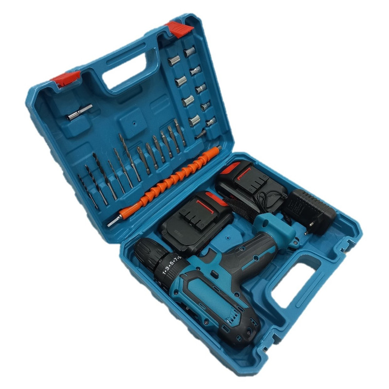 دریل پیچ گوشتی شارژی چکشی 36 ولت رویال مکس مدل BL36V مجموعه 48 عددی