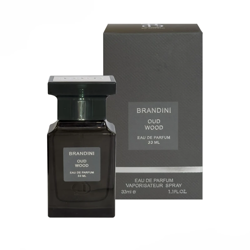 عطر جیبی مردانه برنديني مدل عود وود با رایحه گرم حجم ٣٣ میلی لیتر