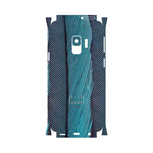 MAHOOT Turquoise feathers-FullSkin Cover Sticker for Samsung Galaxy S9