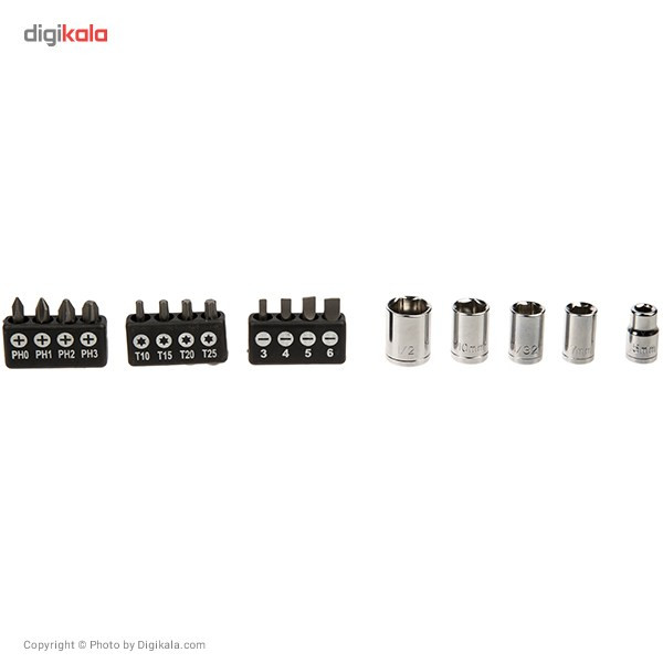 مجموعه 48 عددی سری پیچ گوشتی و آچار پاورست مدل TH1048