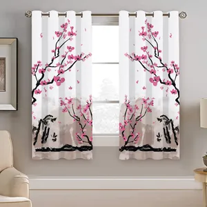 پرده نیروانا طرح گل مدل مخمل کد 8445 سایز 140×200 سانتی متر