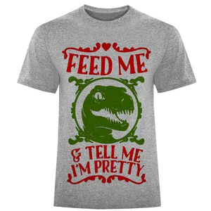 تیشرت آستین کوتاه مردانه طرح FEED ME کد F497