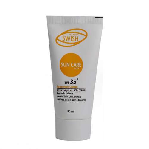 کرم ضد آفتاب سوئیش میکاپ مدل بی رنگ SPF 35 حجم 50 میلی لیتر