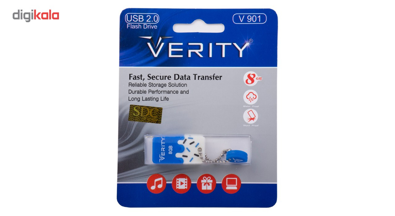فلش مموری وریتی مدل V901 ظرفیت 8 گیگابایت