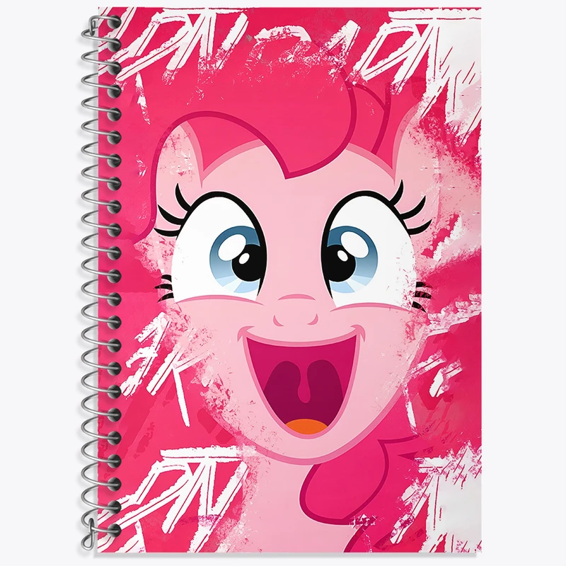 دفتر زبان 50 برگ خندالو مدل دو خط طرح پینکی پونی کد N3270