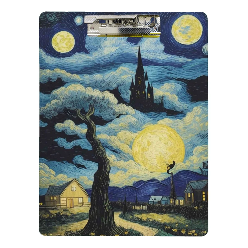 تخته شاسی طرح شب پرستاره فانتزی کد 512 سایز A4