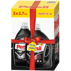 پک مایع لباسشویی پرسیل مخصوص لباس های تیره حجم 2.7 کیلوگرمی بسته دو عددی