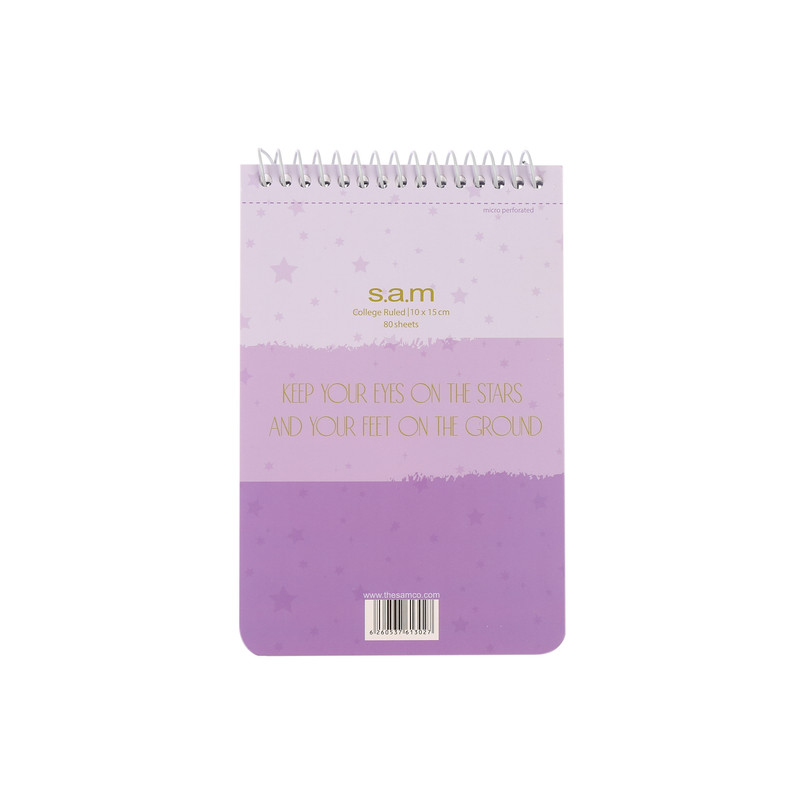 دفترچه یادداشت 80 برگ سم طرح راه راه