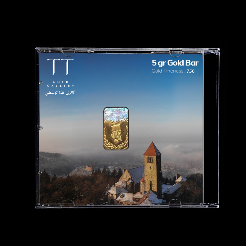 شمش طلا 18 عیار گالری طلا توسطی مدل D2EEA3