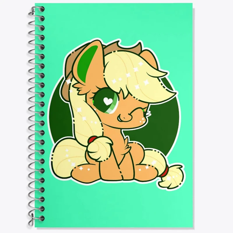 دفتر زبان 50 برگ خندالو مدل دو خط طرح اسب پونی کد 24833