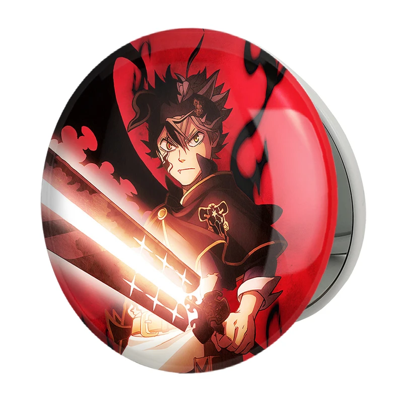 آینه جیبی خندالو طرح آستا انیمه بلک کلاور Black Clover مدل تاشو کد 11705 