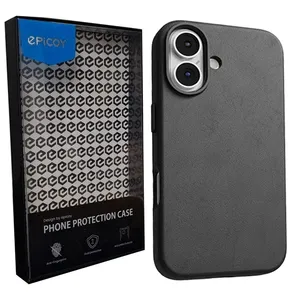 Epicoy Plain Leather MagSafe Coy case For Apple iPhone 16 