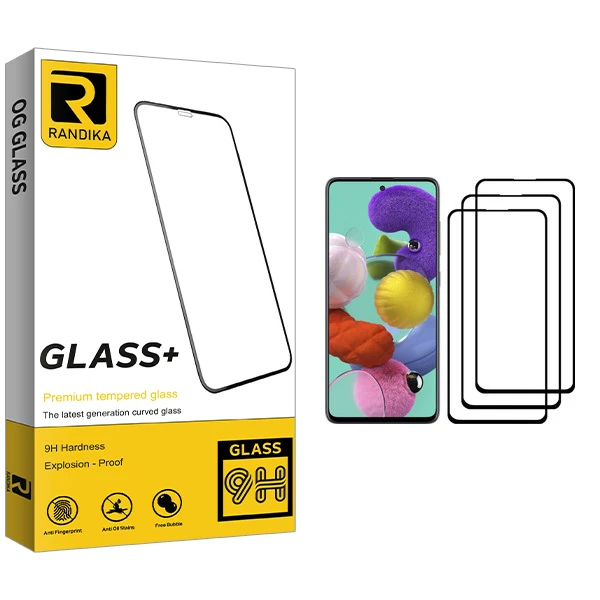 محافظ صفحه نمایش راندیکا مدل GLD مناسب برای گوشی موبایل سامسونگ Galaxy A51 بسته سه عددی