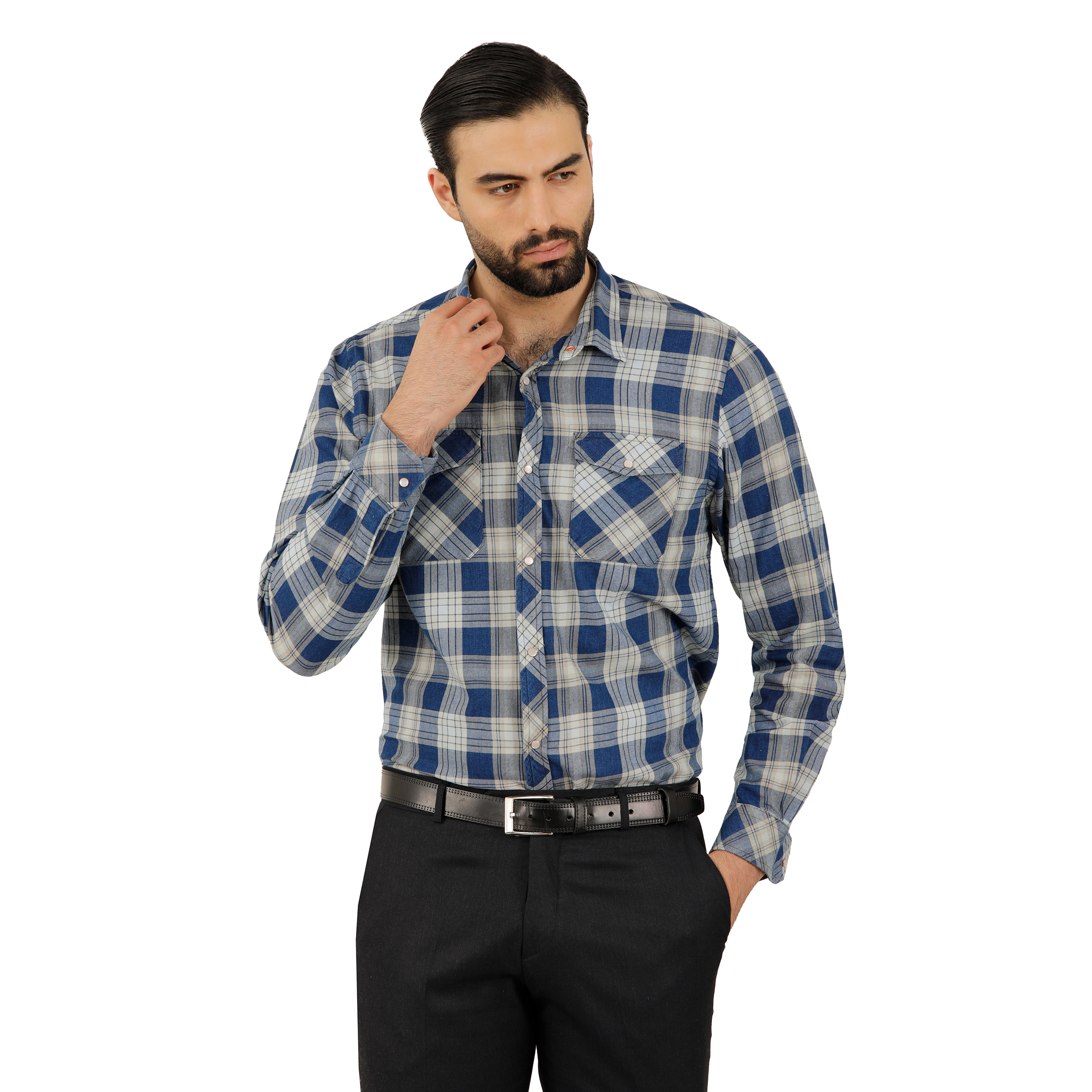 پیراهن آستین بلند مردانه پاتن جامه مدل 102721020250284 -  - 3