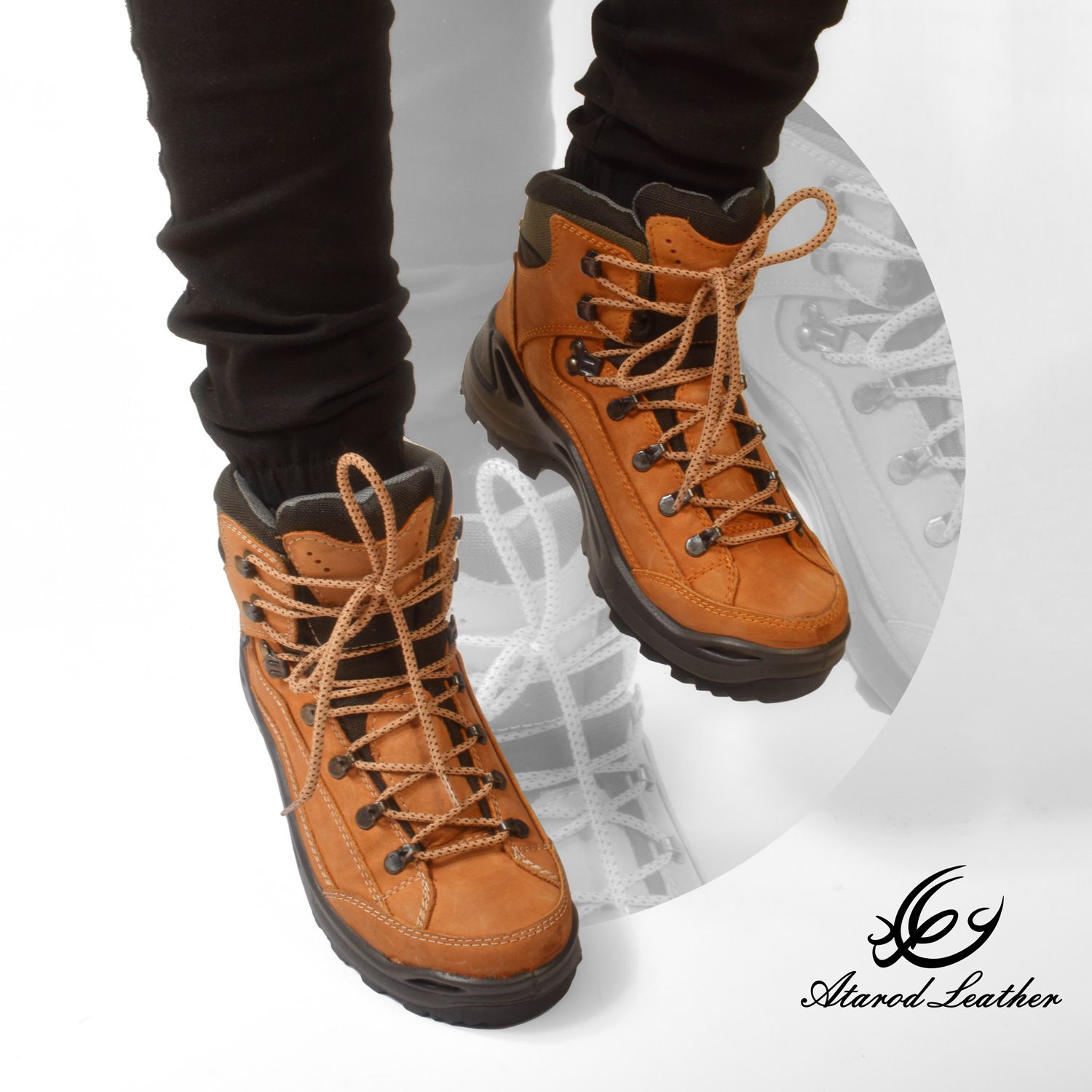 کفش کوهنوردی چرم عطارد مدل چرم طبیعی کد SHK02 -  - 14