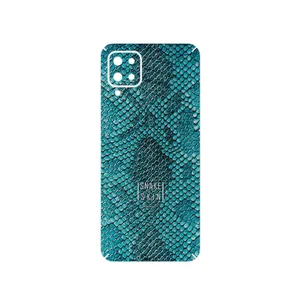 MAHOOT Blue Snake Skin Cover Sticker for Samsung Galaxy A12 Nacho