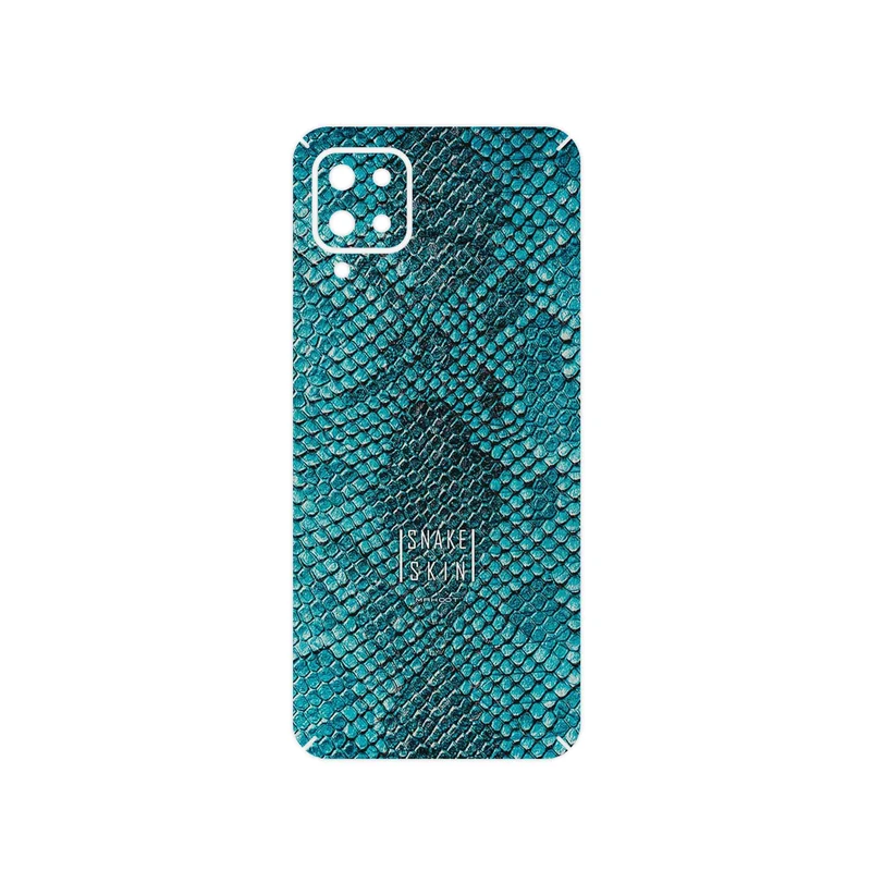 برچسب پوششی ماهوت مدل Blue Snake Skin مناسب برای گوشی موبایل سامسونگ Galaxy A12 Nacho