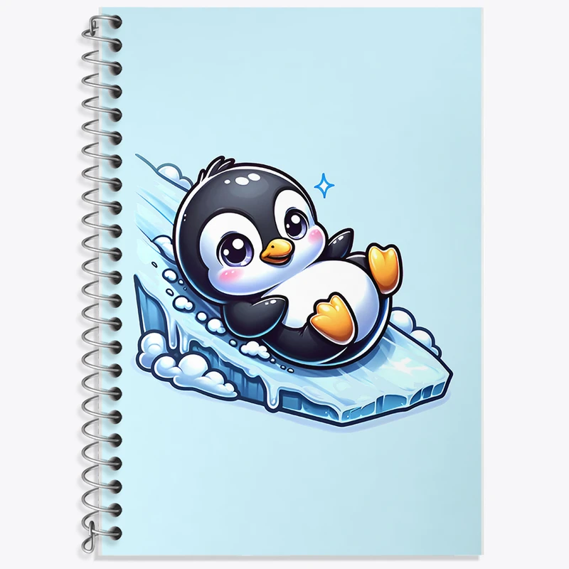 دفتر لغت 50 برگ خندالو طرح پنگوئن کیوت کد F7715