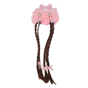 گیره مو دخترانه مدل پاپیون گیس بافت کد 2035 بسته 2 عددی