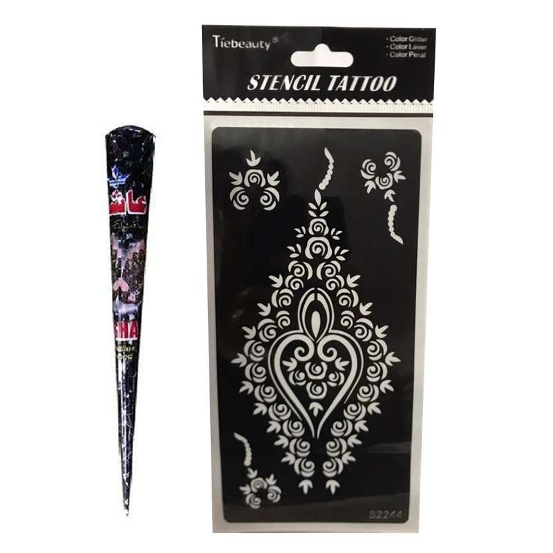 شابلون تتو و حنا طراحی کد 216