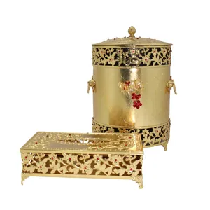 ست سطل زباله و جای دستمال کاغذی مدل GN201