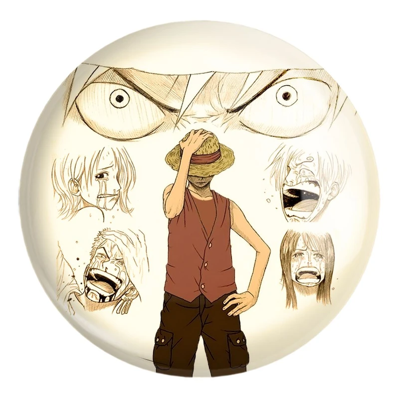 پیکسل خندالو طرح لوفی انیمه وان پیس One Piece کد 17292 مدل بزرگ