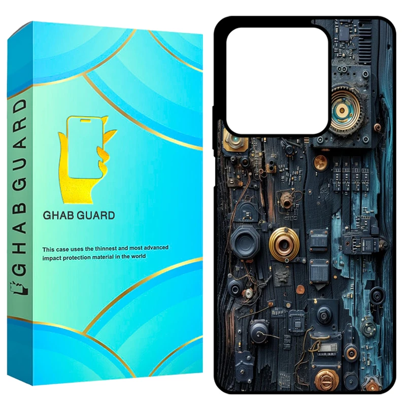 کاور قاب گارد طرح تکنولوژی مدل GCHPN134 مناسب برای گوشی موبایل شیائومی Redmi Note 13 4G