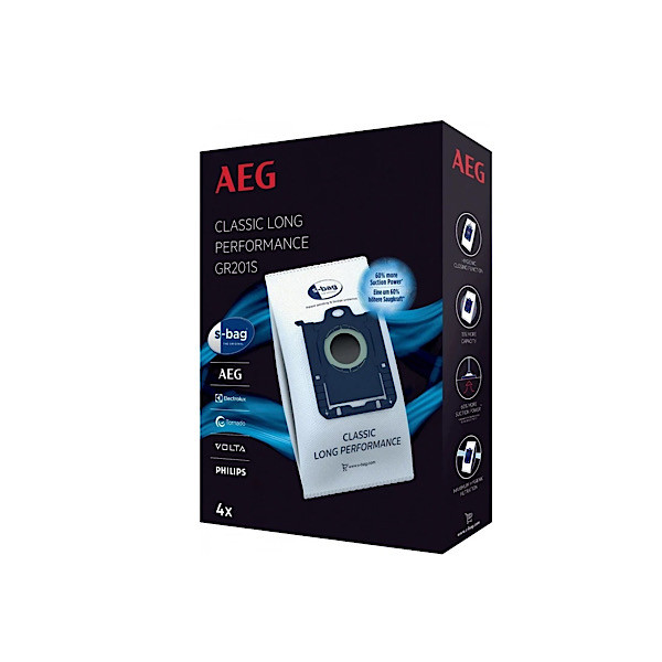 پاکت جاروبرقی آ ا گ مدل GR201S بسته  4 عددی مناسب براى جاروبرقى هاى فيليپس الكترولوكس