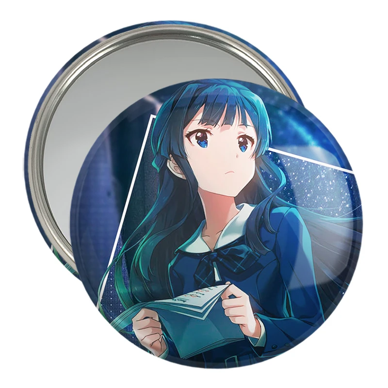 آینه جیبی خندالو مدل دختر انیمه ای  کد 18041