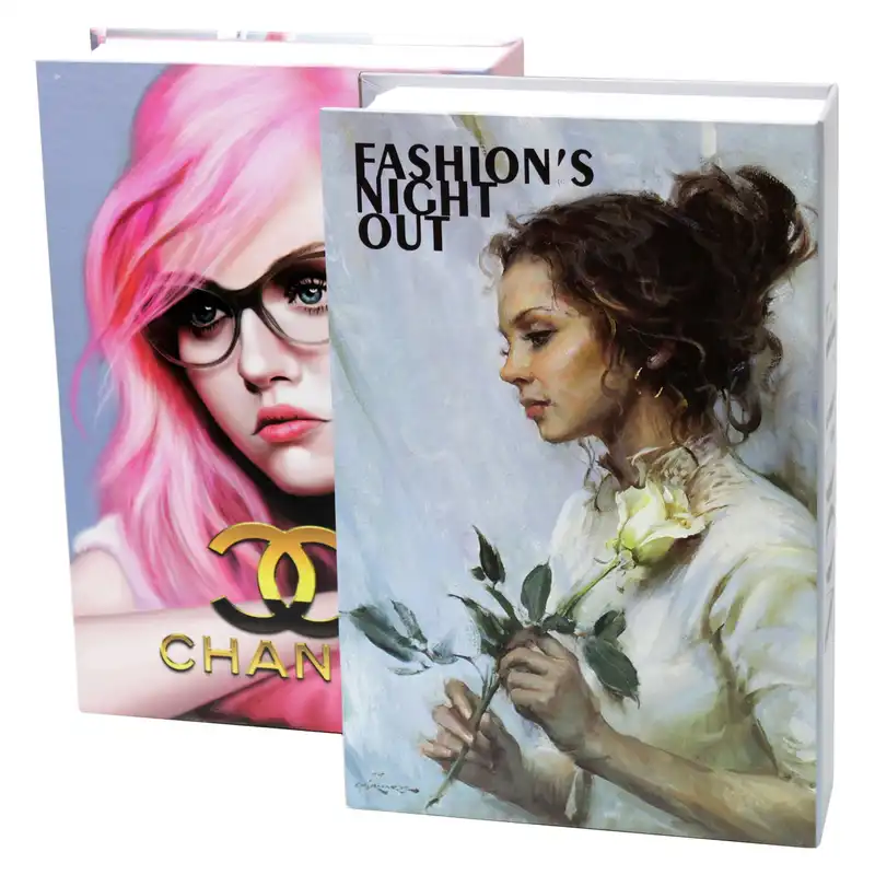 جعبه دکوری مدل کتاب دکوراتیو کد VUG DR PNK 510 مجموعه پنج عددی