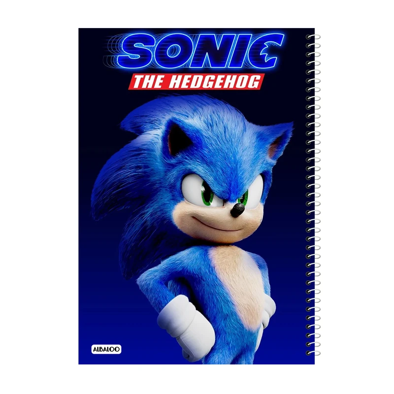 دفتر مشق 100 برگ آلبالو طرح انیمیشن سونیک کد 2175