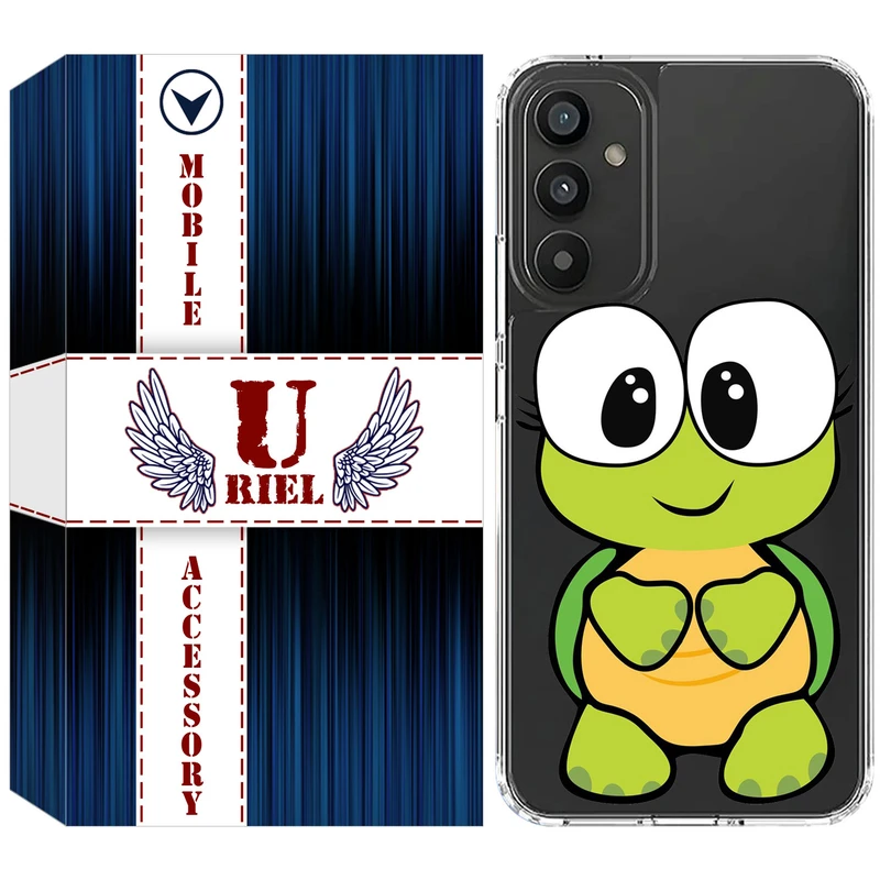 کاور یوریل مدل Clear کد 59 طرح لاکپشت مناسب برای گوشی موبایل سامسونگ Galaxy A35 / A55