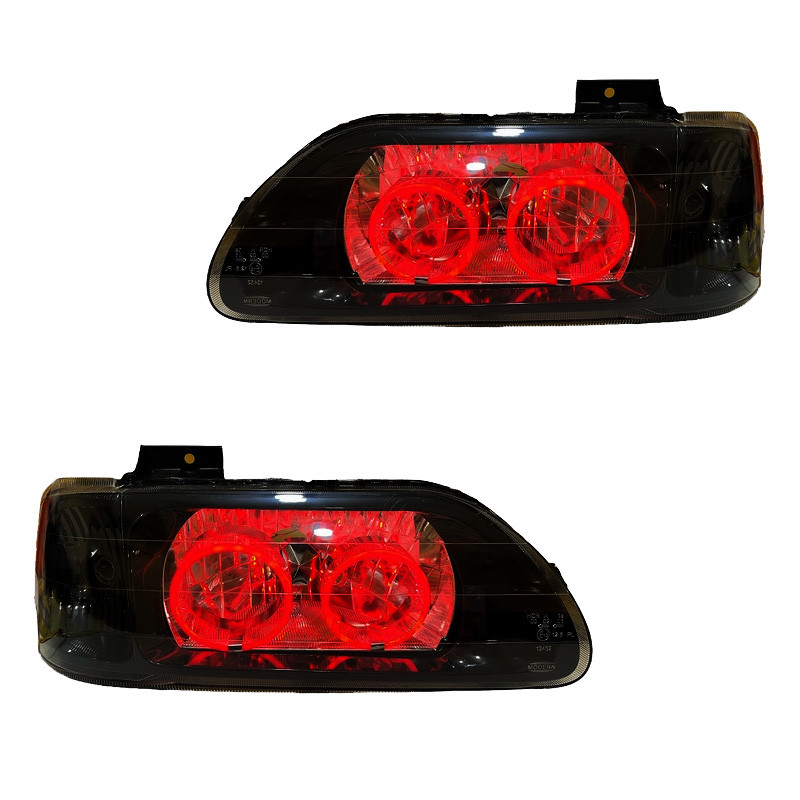 چراغ جلو خودرو گروه پژوهش صنعت مدرن مدل 3D-Ring-R-B مناسب برای پراید بسته دو عددی