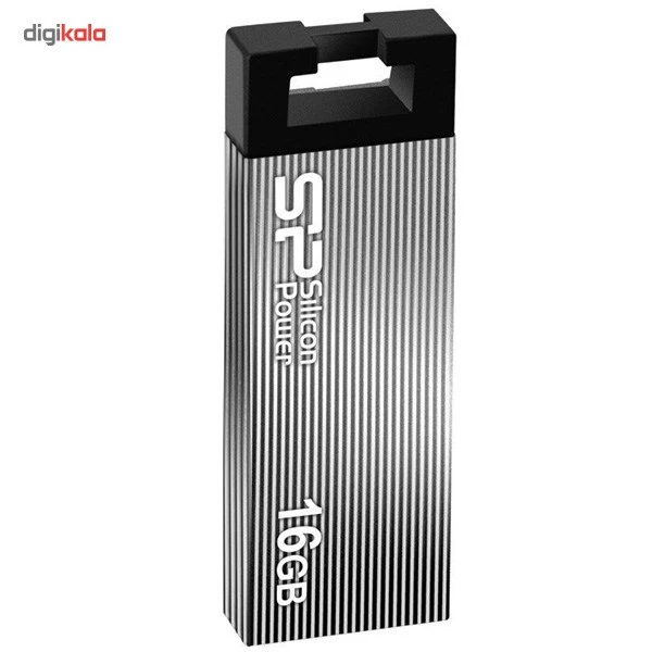 عکس شماره 5 : فلش مموری سیلیکون پاور touch 835 ظرفیت 16gb، مقاوم در برابر خش و ضربه، بدنه فلزی سندبلاست شده، طراحی بدون درپوش، وزن سبک و گارانتی مادام العمر