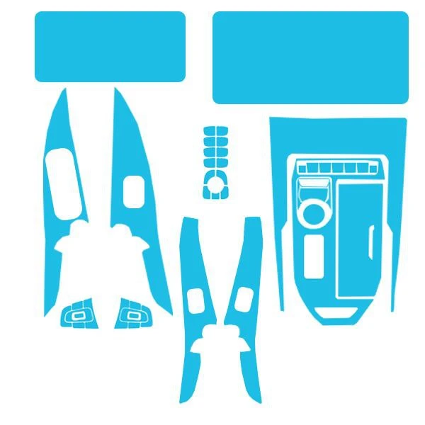 برچسب محافظ تریم داخلی کنسول خودرو مدل فول ست مناسب برای هاوال اچ 6 مجموعه 24 عددی