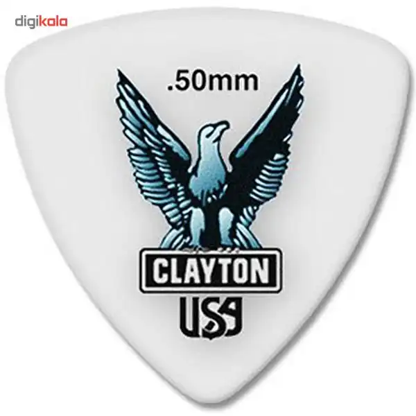 پیک گیتار الکتریک کلایتون مدل Acetal 0.5 mm طرح سه‌گوش