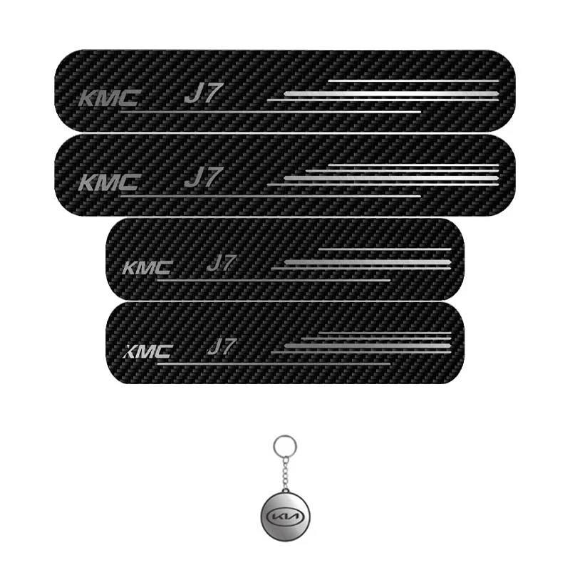 برچسب پارکابی خودرو لندمون کد LC028 MS مناسب برای جک J7 مجموعه 4 عددی به همراه جاکلیدی