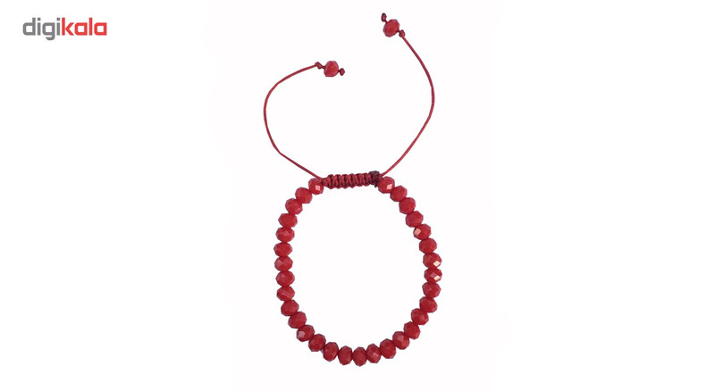 دستبند عود طرح کریستال قرمز مدل 100091