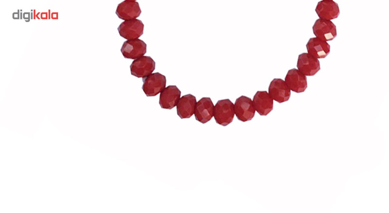 دستبند عود طرح کریستال قرمز مدل 100091