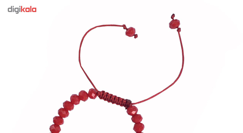 دستبند عود طرح کریستال قرمز مدل 100091